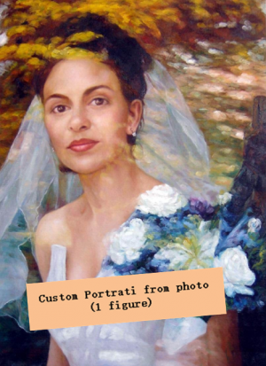 Custom Portrait Oil Painting from Photo （1 figure）